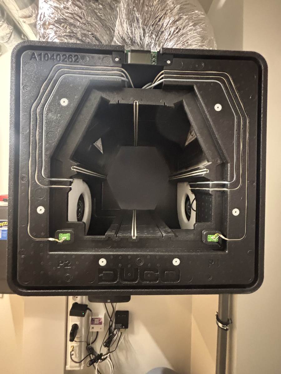 Duco ventilatiesysteem geïnstalleerd